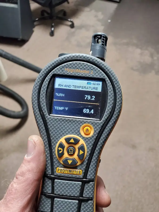 Moisture meter humidity assessment for Mold Remediation & Removal in Bondurant